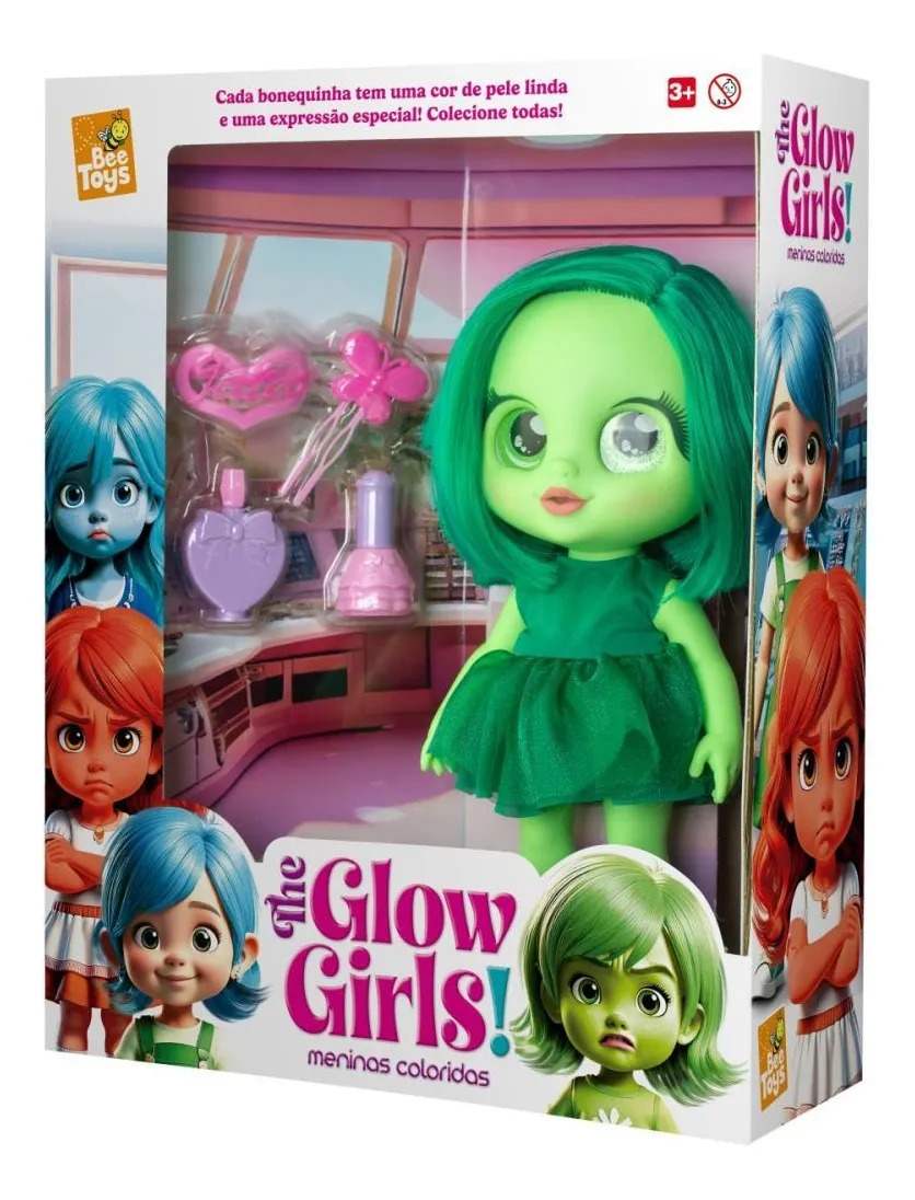 BONECA GLOW GIRLS VERDE OLIVIA